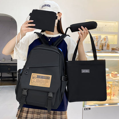 Mochila simple para estudiantes de gran capacidad. 