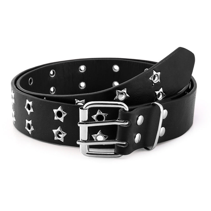 Explosive Double Row Hole Corn Buckle Belt