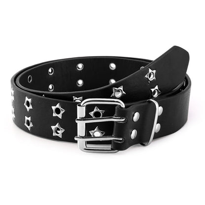 Explosive Double Row Hole Corn Buckle Belt