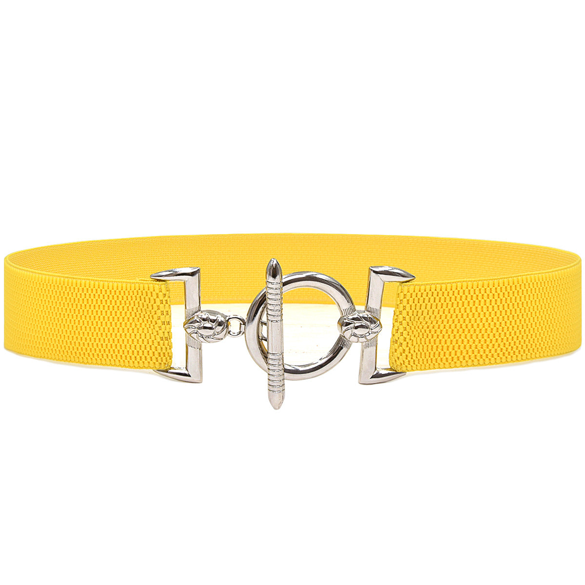 Hook buckle women's elastic belt