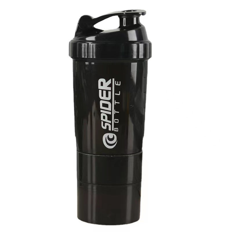 Three-layer compact protein powder shaking cup