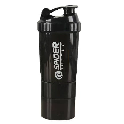 Three-layer compact protein powder shaking cup