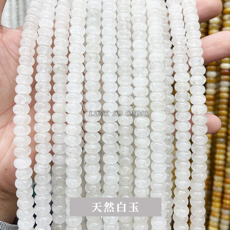 6 * 4Mm natural stone crystal abacus beads loose beads