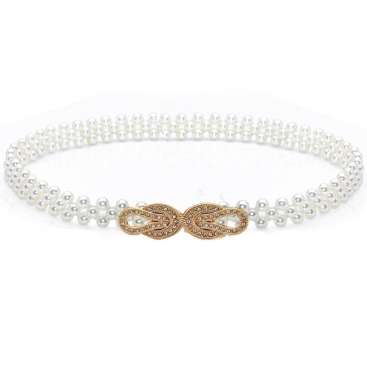 Pearl Retro White Pearl Belt