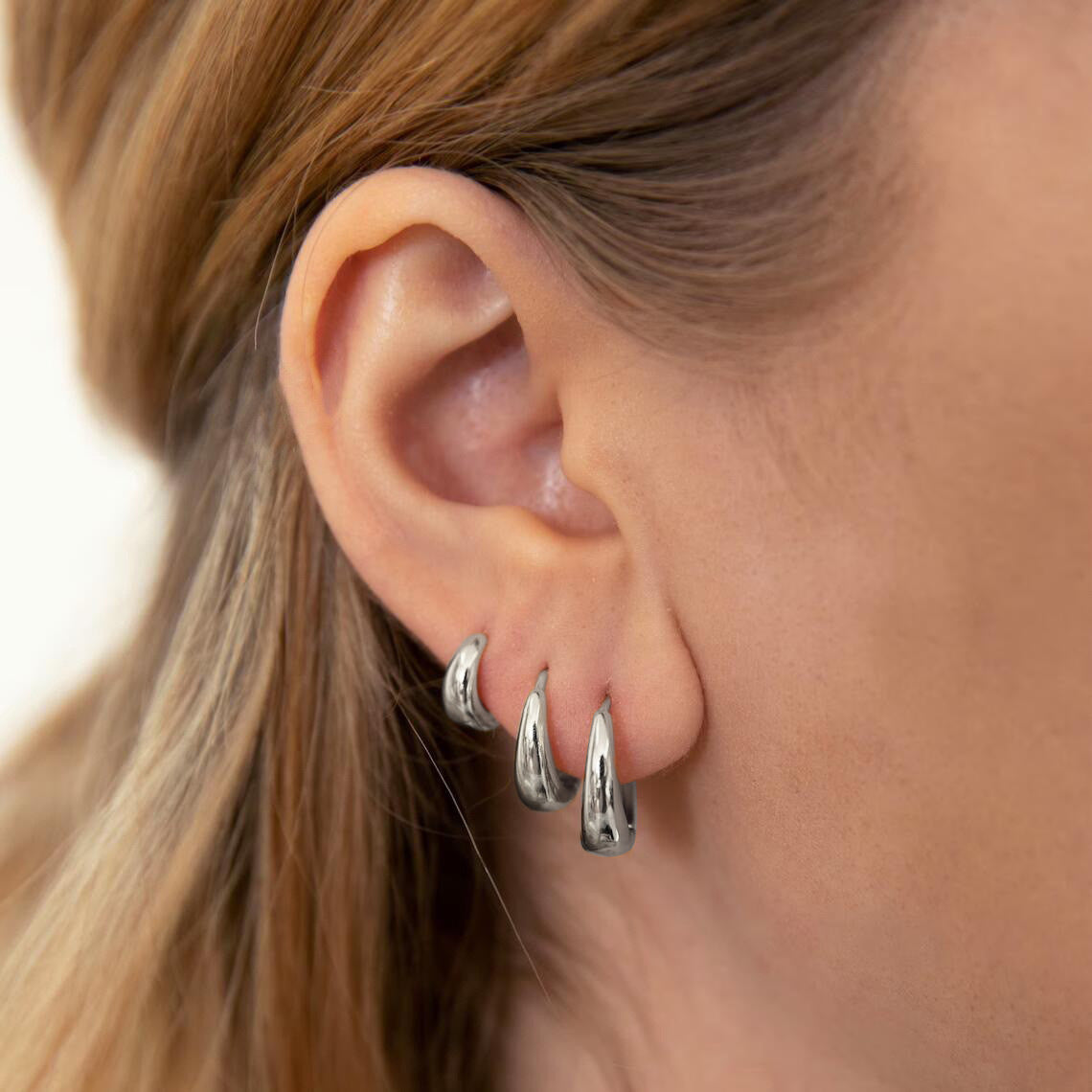 Punk Metal Hoop Earrings