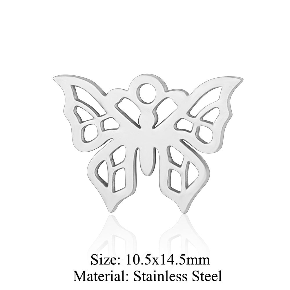 5 pcs/titanium steel pendant swan elephant gecko dolphin