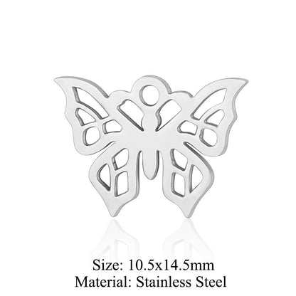 5 pcs/titanium steel pendant swan elephant gecko dolphin