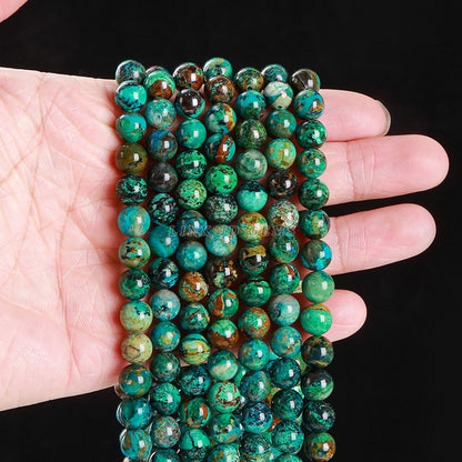 Azurite loose beads DIY jewelry accessories
