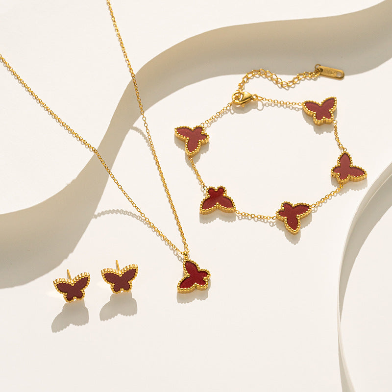 Butterfly Titanium Steel Bracelet - Trendy & Versatile Design