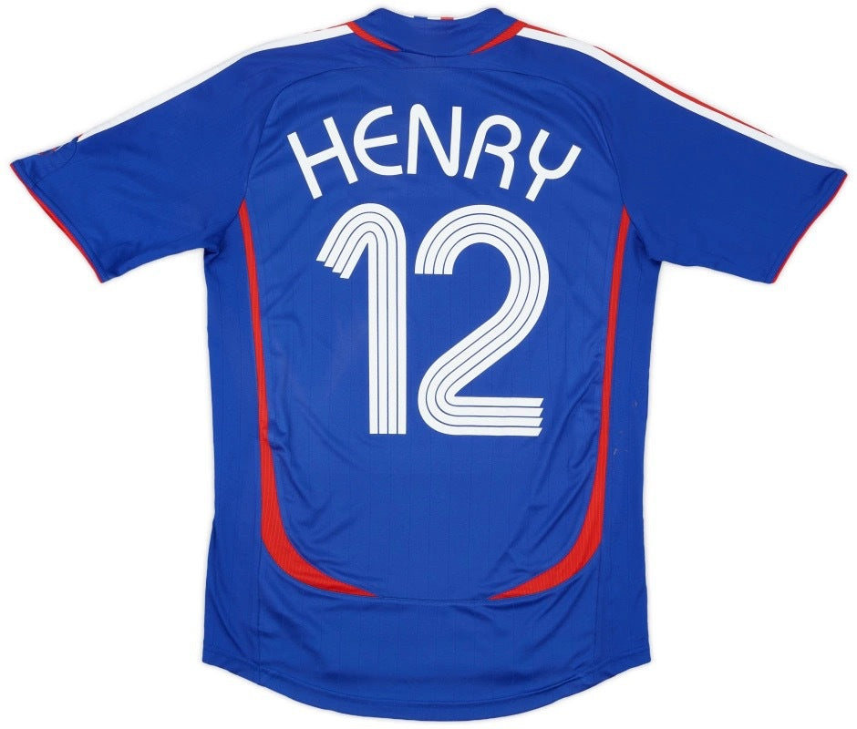 82-06 France Home Away Zidane Henry Retro Long Short Sleeve Mbapp¨¦ Jersey