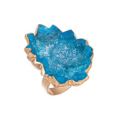 Crystal Cave Sunflower Slice Ring