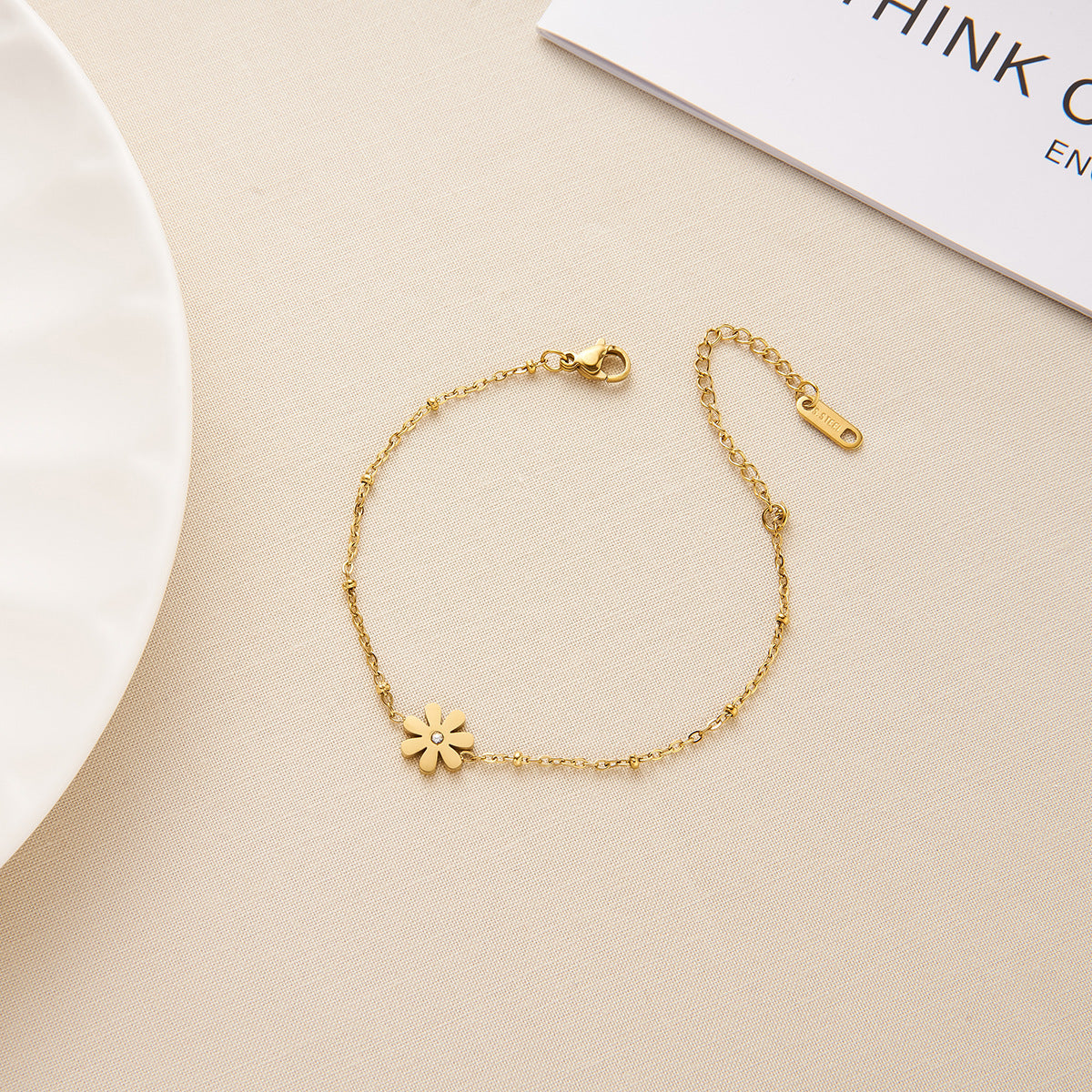 Titanium Steel Daisy Jewelry Set