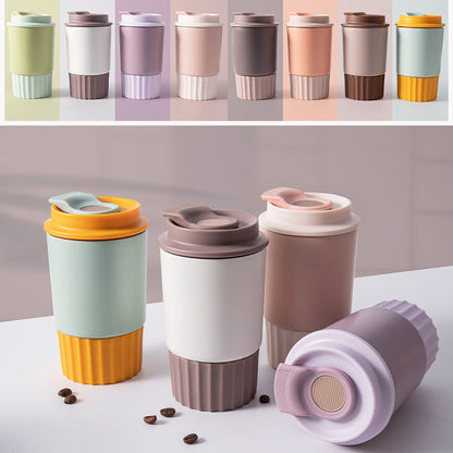 Contrasting 12 oz Double Layer Stainless Steel Cup