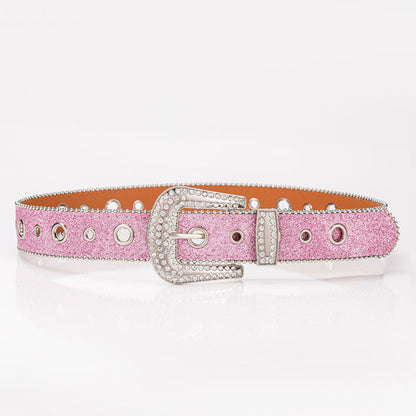 Belt Rhinestone inlaid belt wholesale