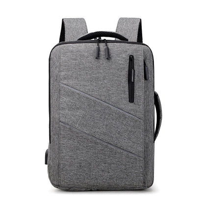 Solid color large capacity waterproof computer bag