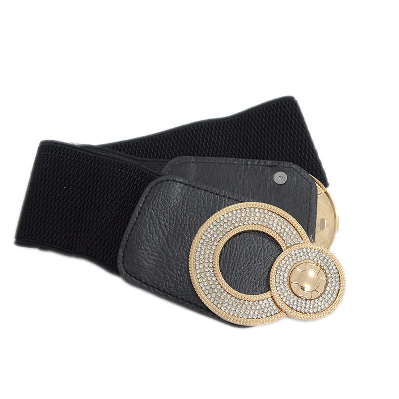 Belt Casual Decoration Metal Rhinestones