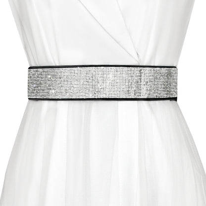 hot  sale Handmade rhinestone inlaid elastic waist seal