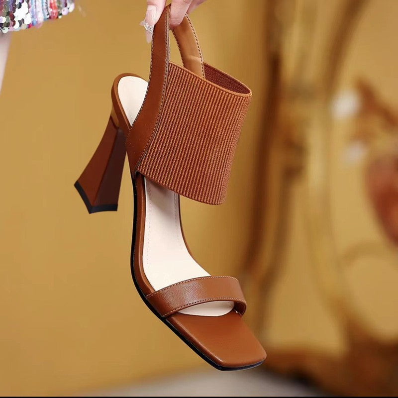 Sexy stiletto high heel sandals woman