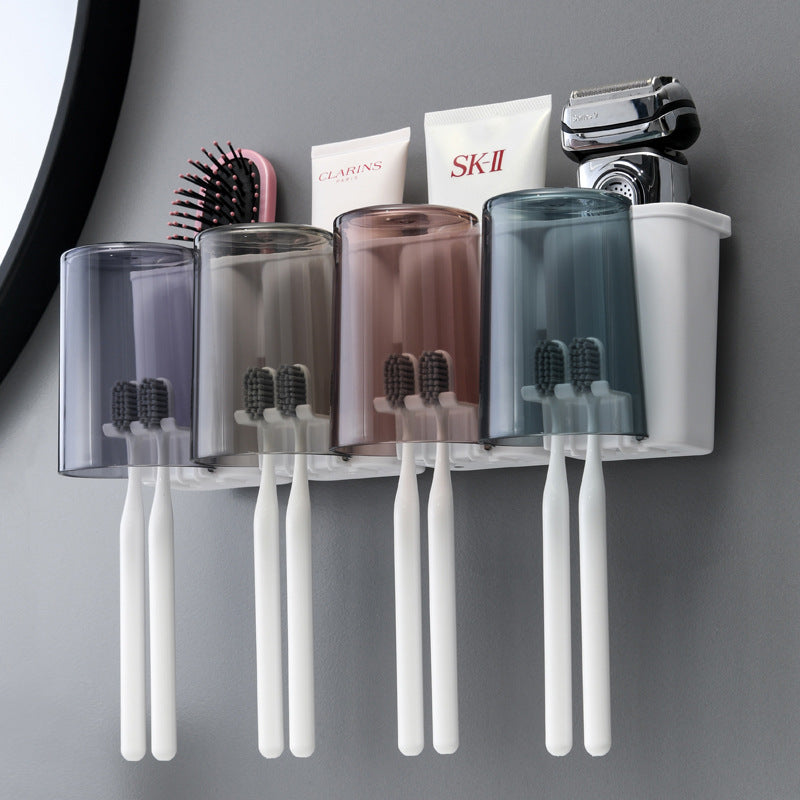 Juego de portacepillos de dientes de pared 