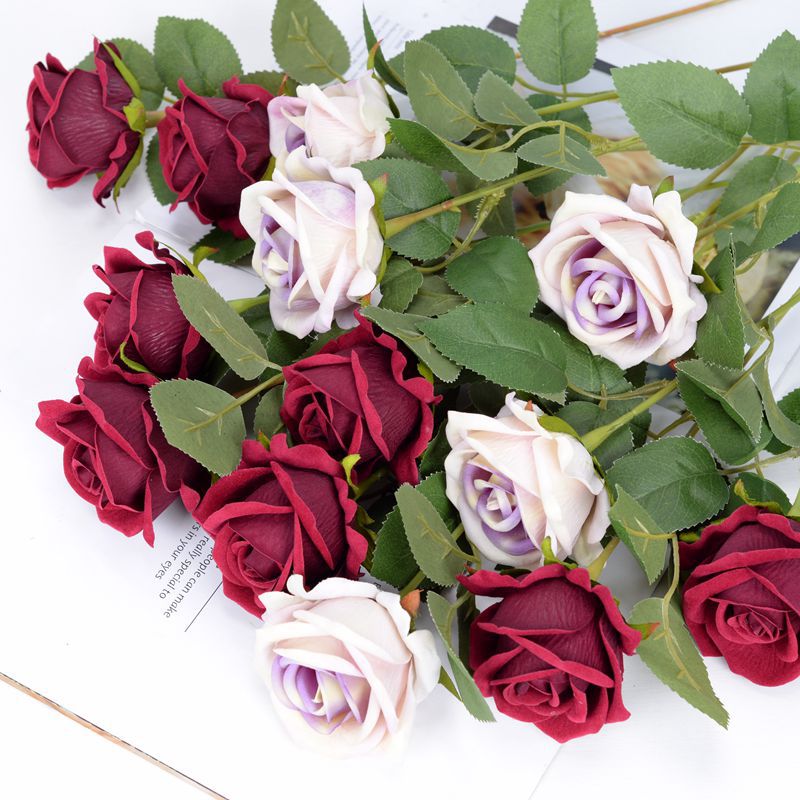 Simulation rose single flannel rose