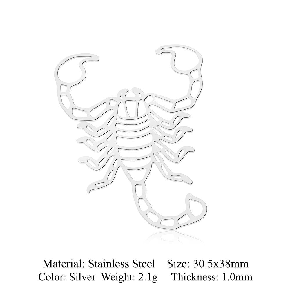 5 pcs/pack Hummingbird Moth Titanium Steel Pendant