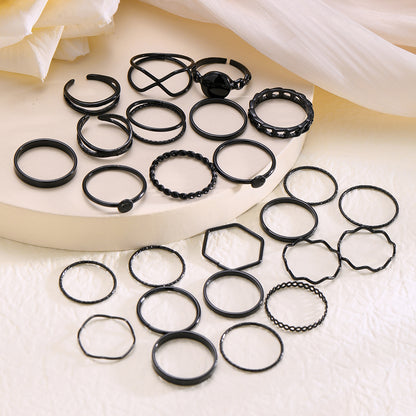 Open Multi-Joint Ring Set 25 Pieces