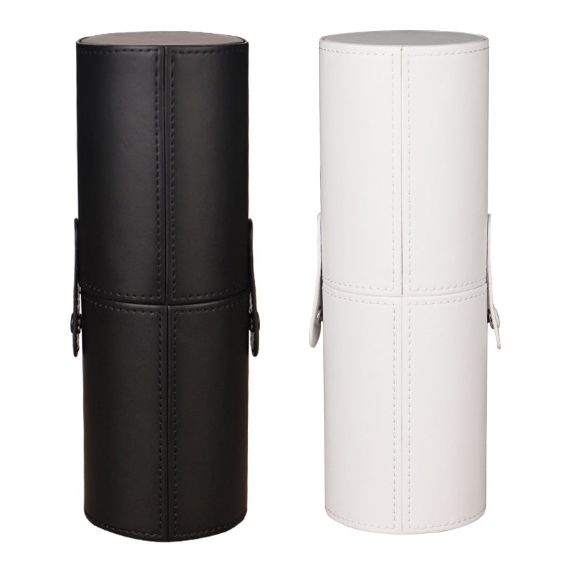 Soporte portátil para brochas de maquillaje. 