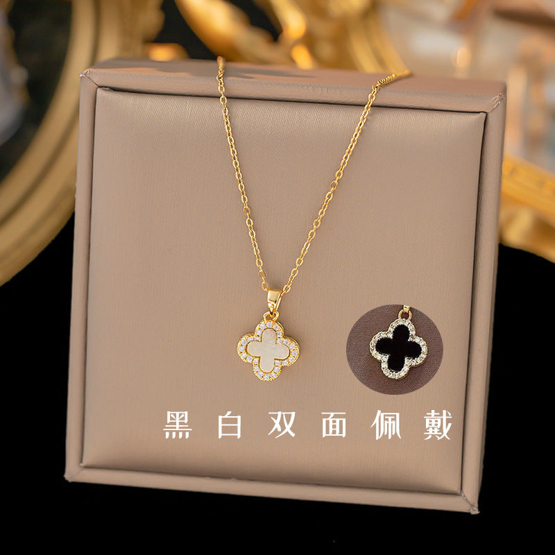 Titanium Steel Copper Pendant Necklace