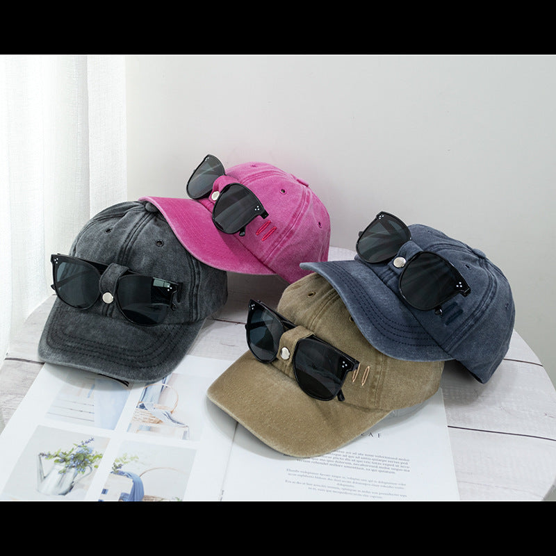 Cat Ear Pilot Sunglasses Baseball Cap