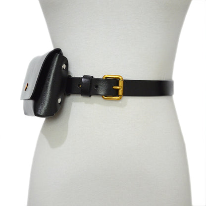 Satchel belt real cowhide