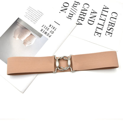 Popular women's belt gold buckle
