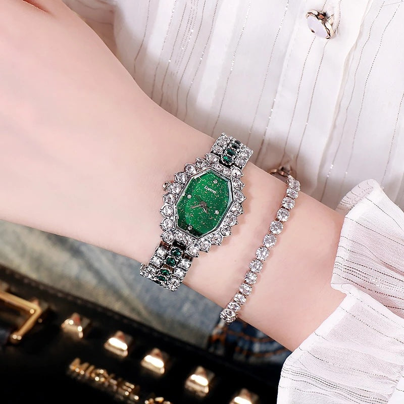 Colorful Rhinestone Starry Sky Women's Quartz Watch