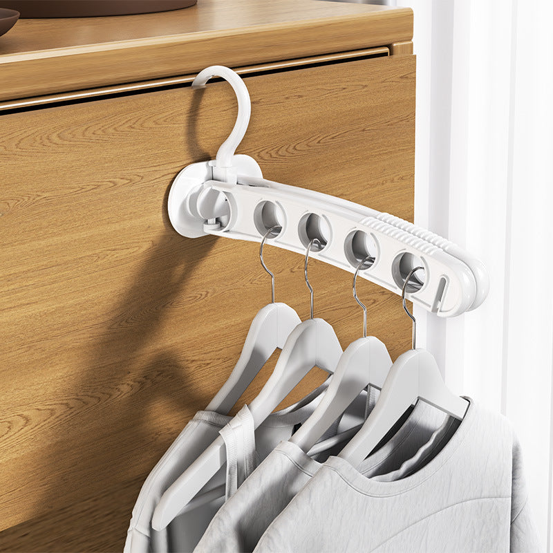 Foldable portable clothes rack