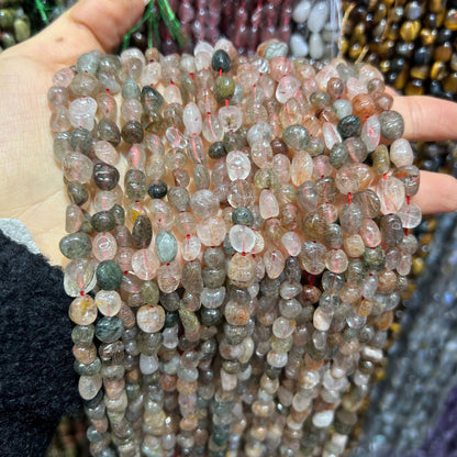 Ágata de cristal de ametista de pedra natural de 5-8 mm 