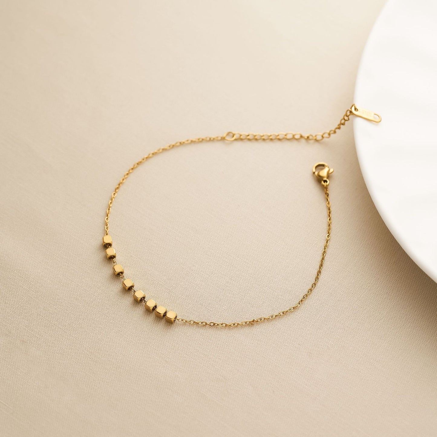 Titanium Steel 18K Gold Ankle Chain