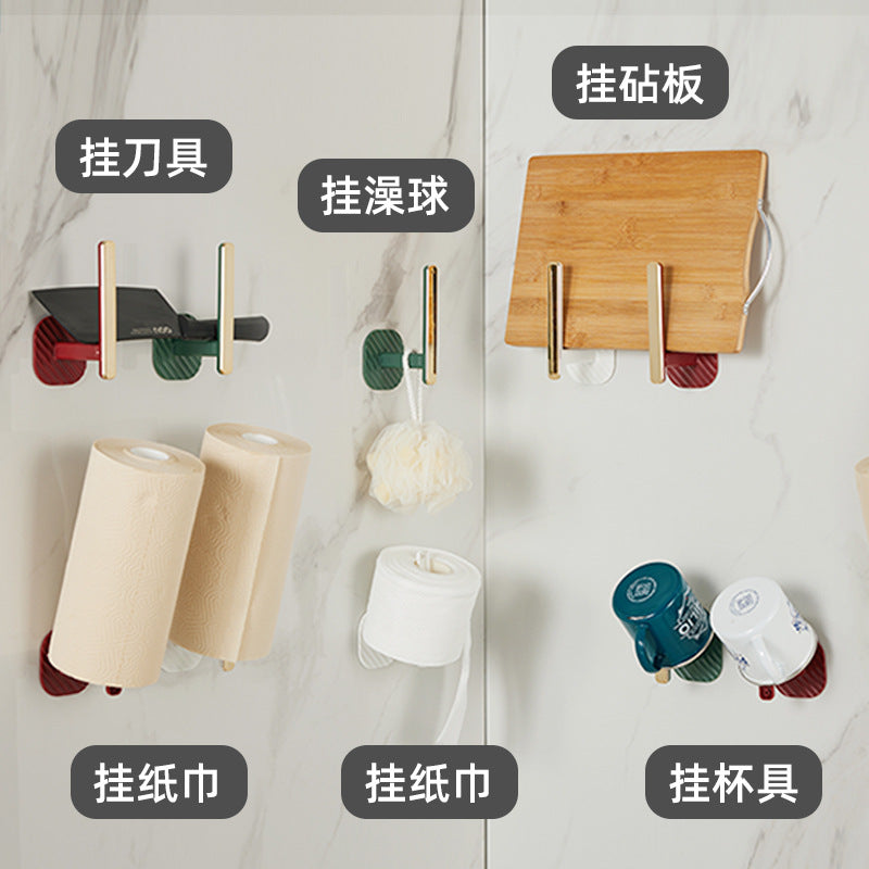 Adhesivo de vacío con gancho largo para cocina y hogar 