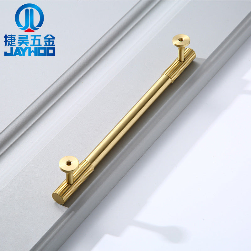Solid brass cabinet door handle