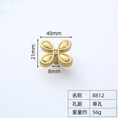 Brass single hole hardware handle