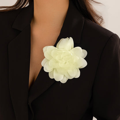 Pin dual purpose rose corsage brooch