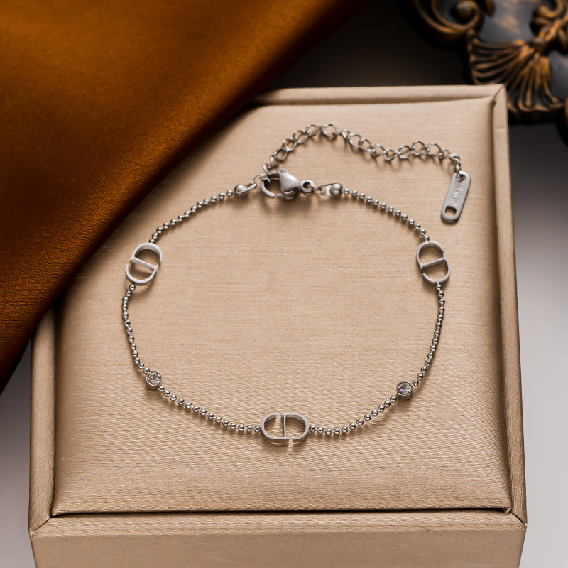 Colar TS - DD, estilo celebridade, pingente de nariz de porco, corrente de colarinho com contas, simples inspirado em Chanel 