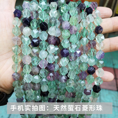 Crystal Diamond Cut Rhombus Beads Loose Beads