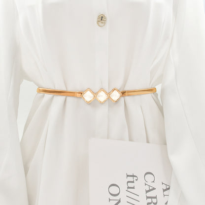 Elastic Metal Belt Gold Waist Chain