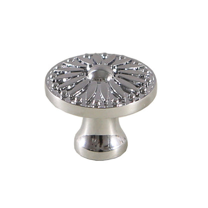 Electroplated round brass handle