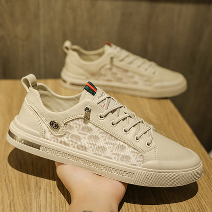 Fashionable Low-Top Lace-Up Casual Sneakers