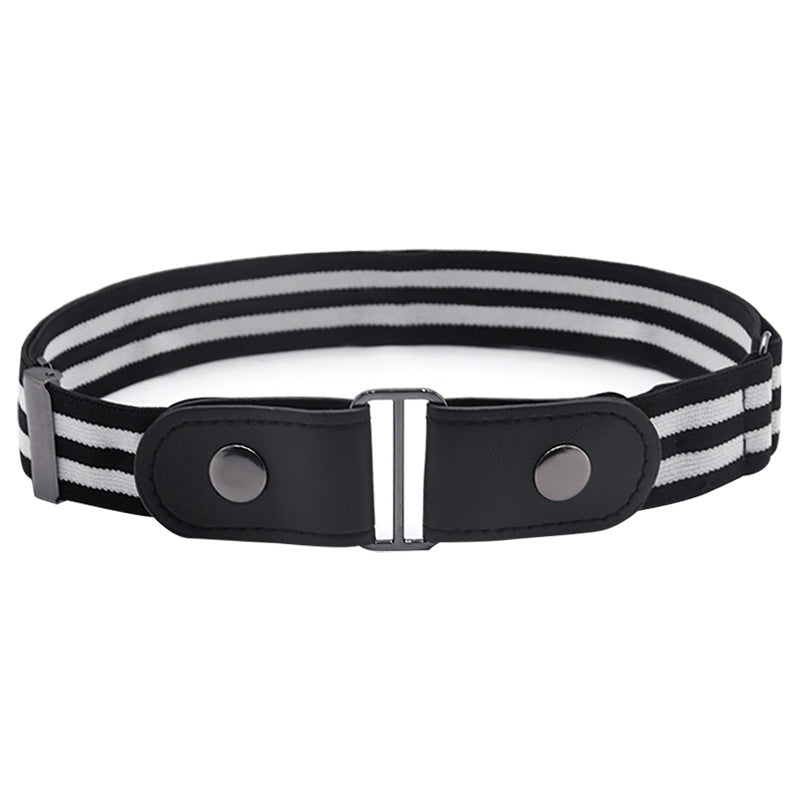 Faux Leather Slim Elastic Belt