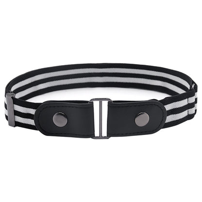Faux Leather Slim Elastic Belt