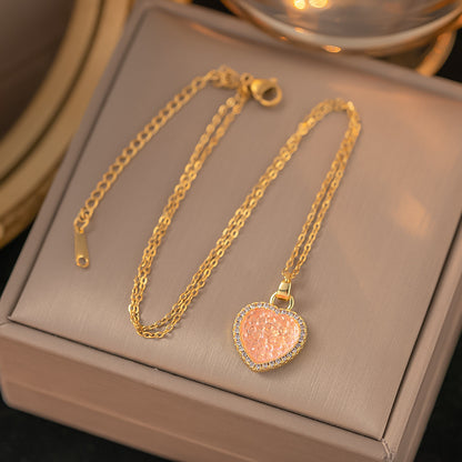 Sugar love copper pendant necklace