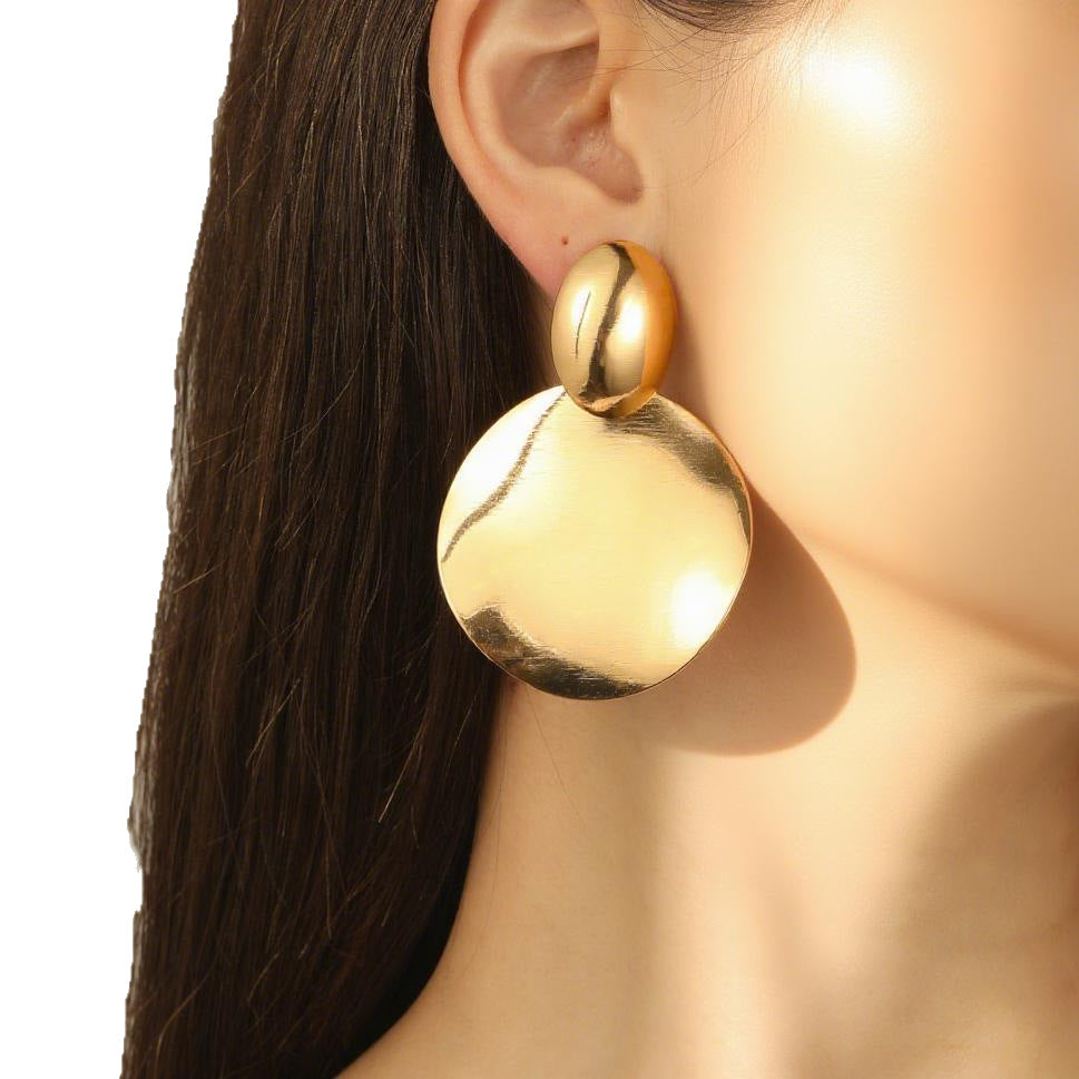 Irregular Hollow Drop Earrings