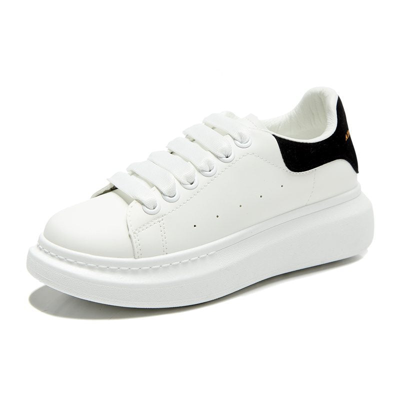 Thick-soled white shoes for men and women casual sports shoes
