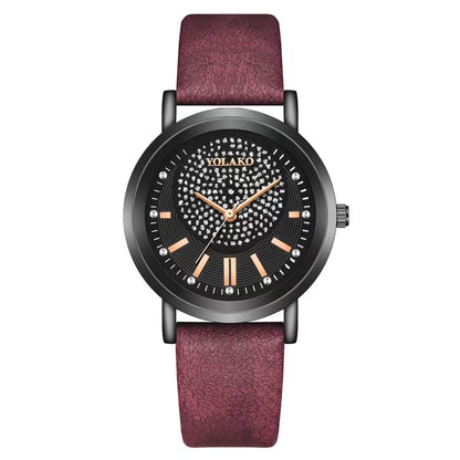 Starry Sky Womens Watch Leather Strap Trendy